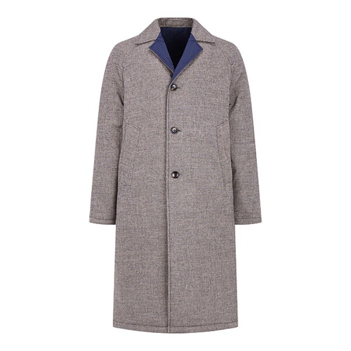 [MAN ON THE BOON] WOOL REVERSIBLE COAT (GREY)