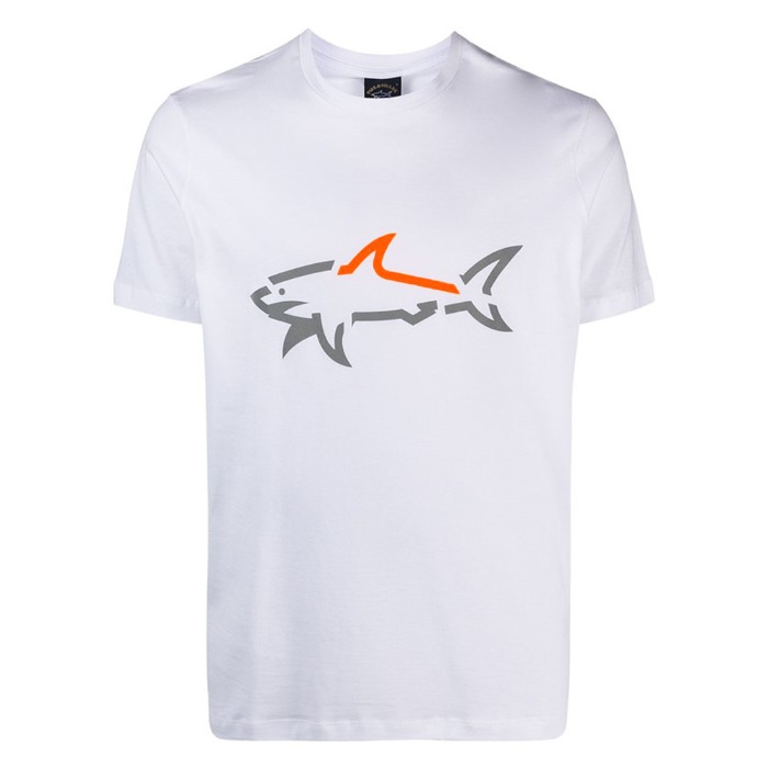 [PAUL&amp;SHARK] SHARK T-SHIRT (WHITE)