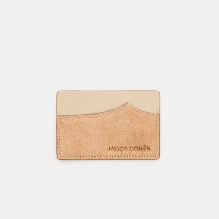 [JACOB COHEN] CARD HOLDER (BEIGE)